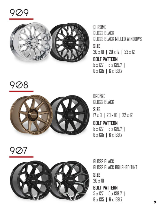 907/908/909 Off Road Wheels