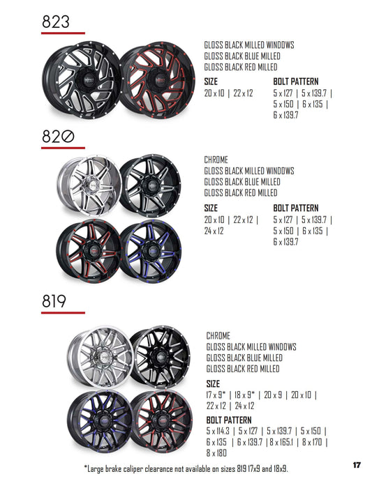 819/820/823 Off Road Wheels